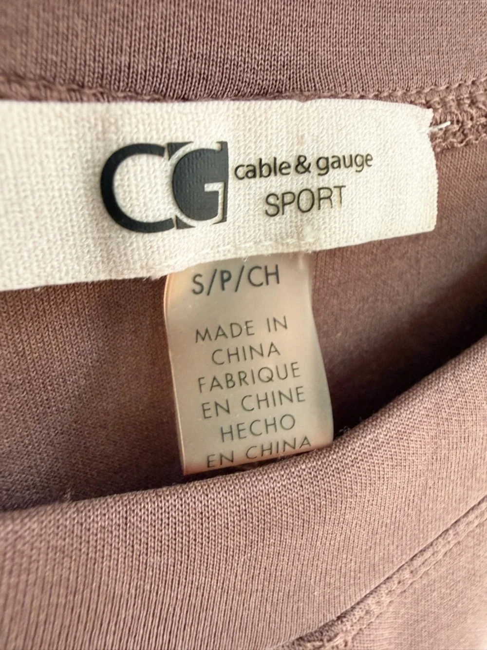 3/$60 Cable & Gauge Super Soft Mauve Crewneck Pullover Sweatshirt SZ S